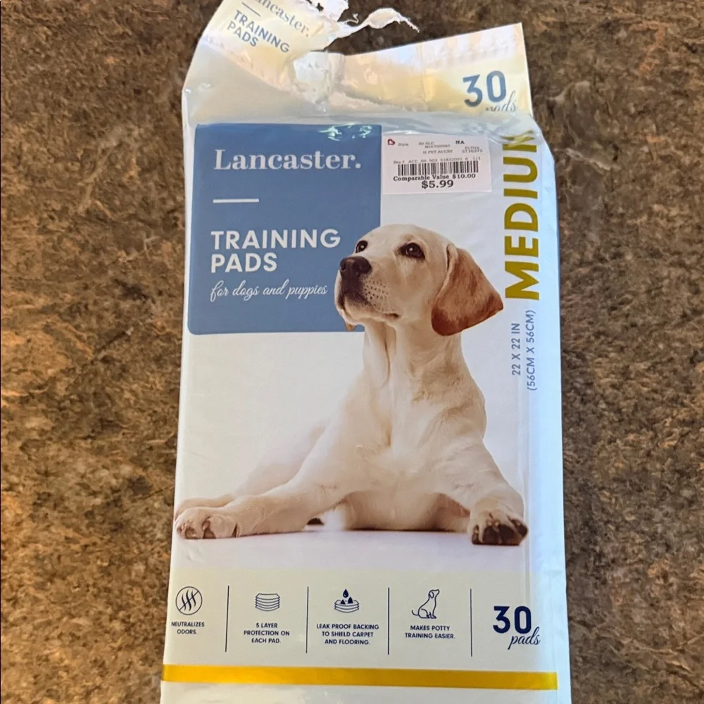 Medium Dog Training Pads - White